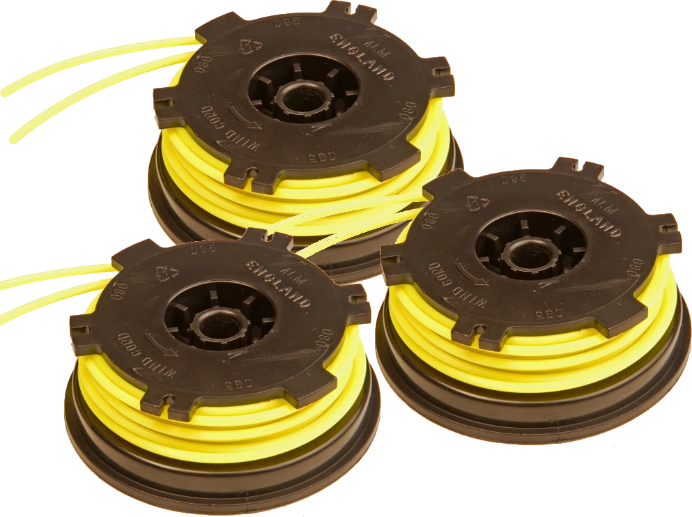 3 x Spool & Line for Performance Power grass trimmers