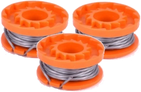 3 x Spool and Line for Earthwise Grass Trimmers