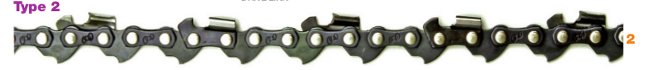 3/8 inch Low profile (L/P) 0.050 inch 1.3mm guidebar slot