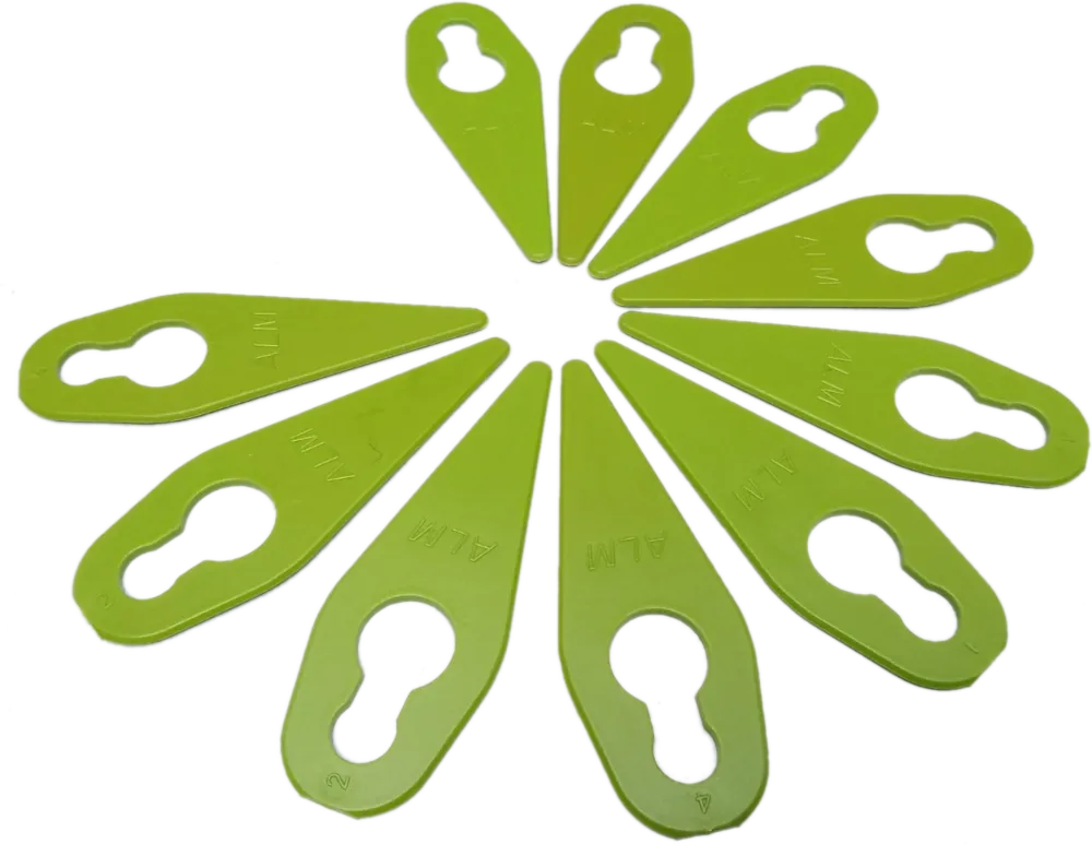 Plastic blades for Gtech lawnmowers