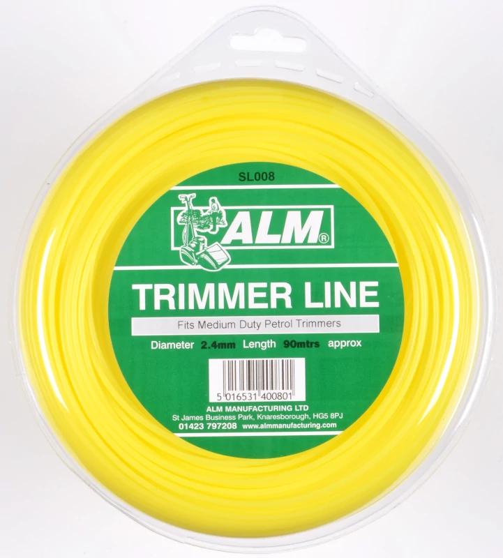 2.4mm x 85m - Yellow Round Trimmer Line - 1/2 kg Pack