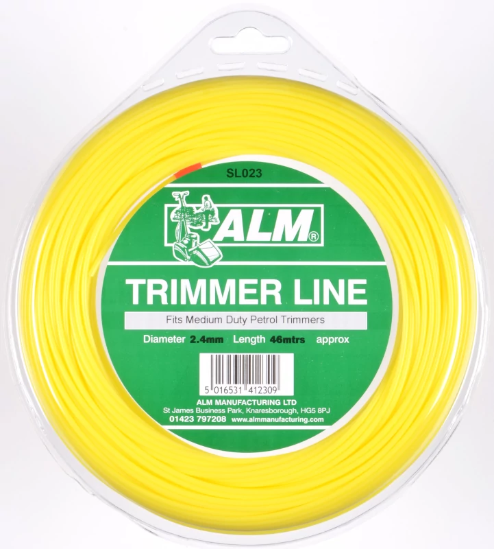 2.4mm x 43m - Yellow Round Trimmer Line - 1/4 kg Pack