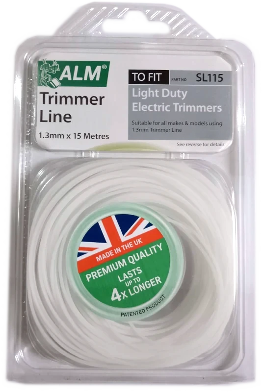 1.3mm x 15m round trimmer line (White)
