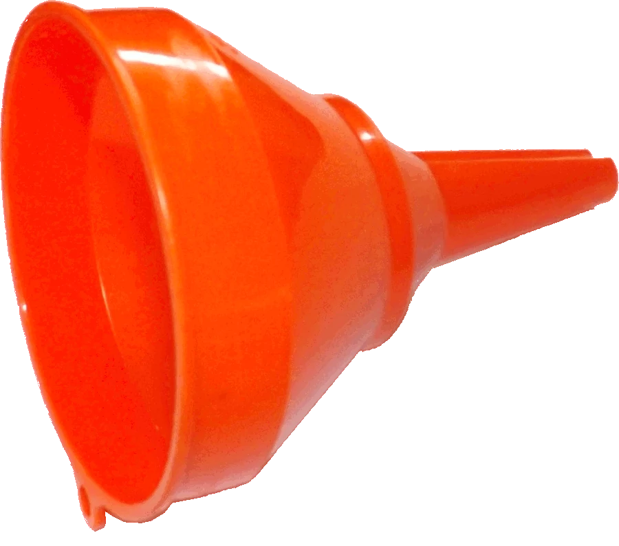 Orange Funnel with mesh filter