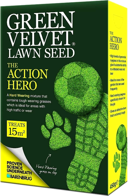Green Velvet Lawn Seed - The Action Hero