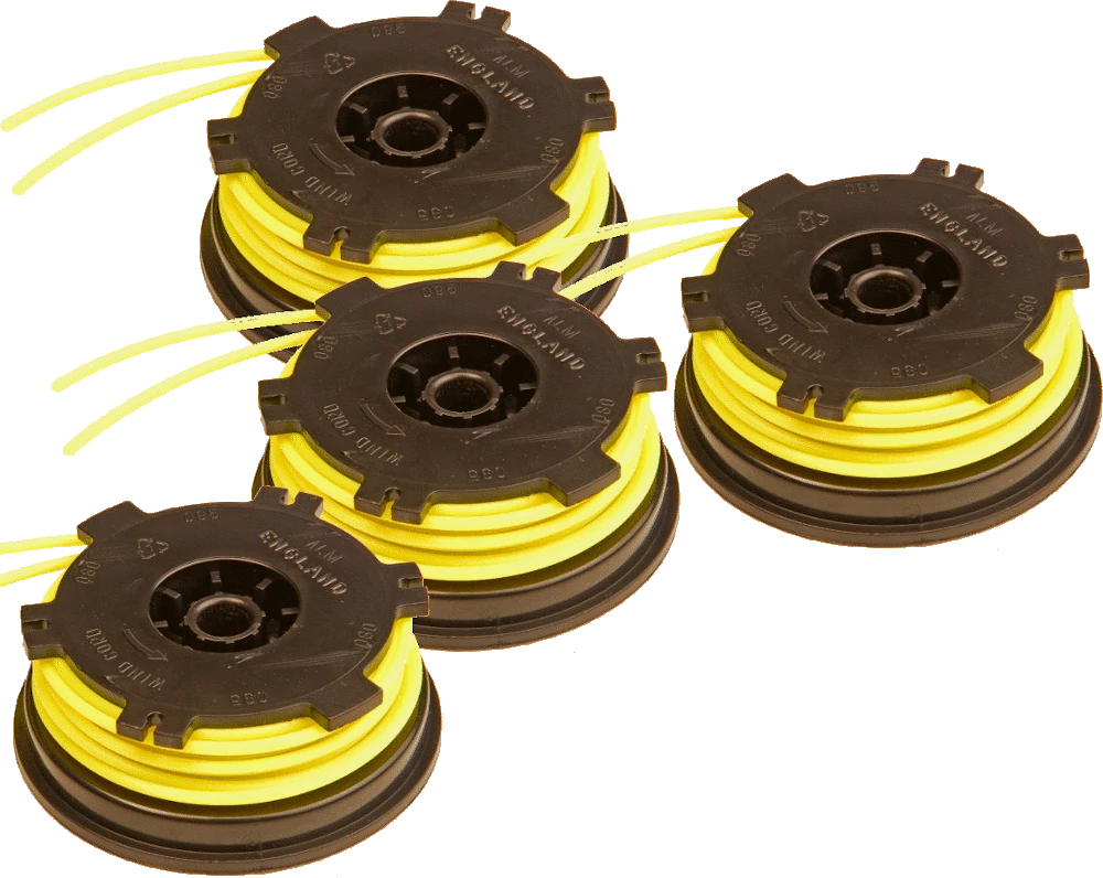 4 x Spool & Line for Grizzly grass trimmers