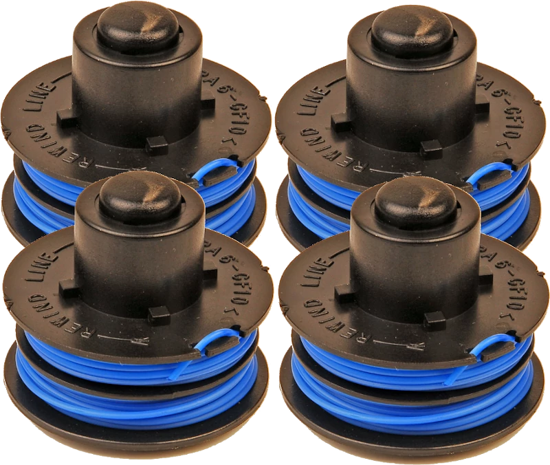 4 x Spool & Line for Spear & Jackson grass trimmers