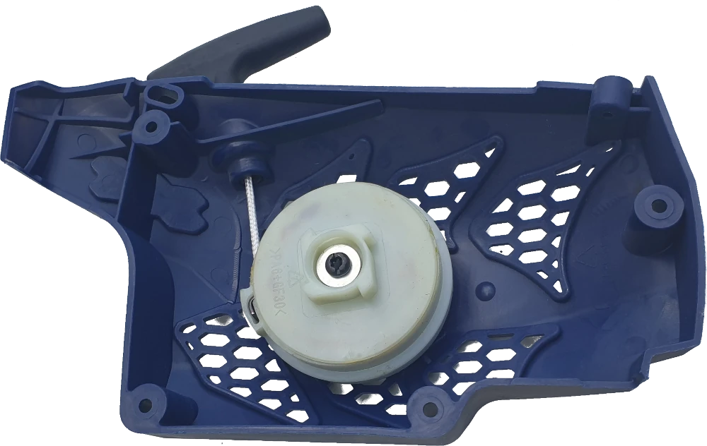 Recoil starter unit for chainsaws