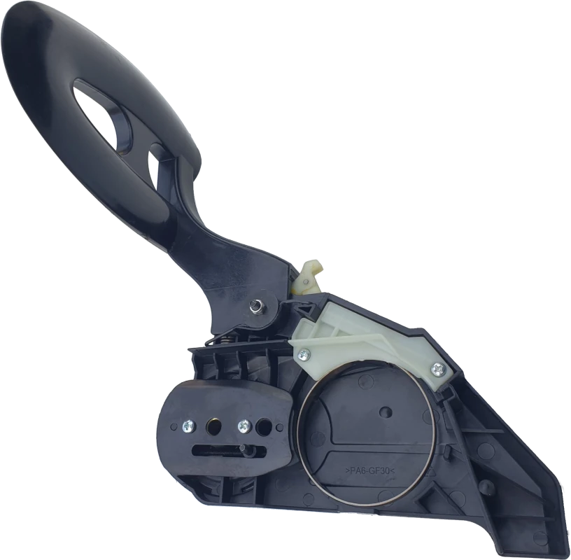 Chain brake lever handle
