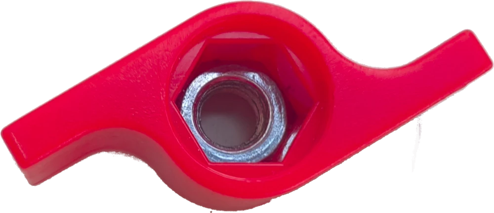 Handle finger nut assembly
